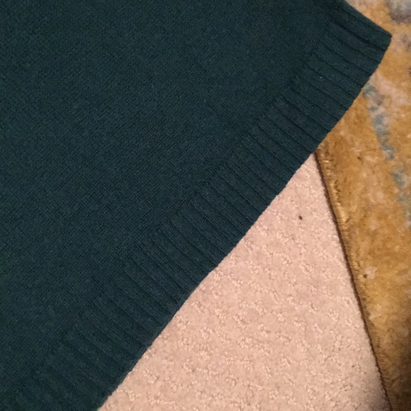 Knit Cowl neck green sweater - Picture 5 of 8